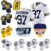 Nouveau maillot de football Orange Bowl Michigan Wolverines Collège NCAA Tom Brady Charles Woodson Hassan Haskins McNamara Aidan Hutchinson Ojabo Ross