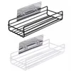 Bathroom Shelf Organizer Shower Storage Rack Corner Shelves Wall Mounted Shampoo Holder No Drill Kitchen Supplies Punch-Free 0615