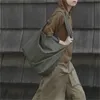 الرجعية قماش حمل عارضة الكتف أكياس crossbody للنساء حقائب كبيرة تصميم الأزياء postman سعة كبيرة المتسوق sac 220331
