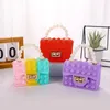 Bolsa de ombro pop Fidget Brinquedo Arco-íris Bonito Silicone Aliviador de Estresse Bolha Sensorial Material Escolar Lembrancinhas Presentes de Aniversário para Meninas