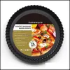 Pranco de assadeira PANS BAKEWware Cozinha Bar Garden Home Garden Atacado- Cozinha Redonda de pizza de a￧o carbono com fundo remov￭vel N￣o-STIC