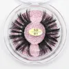 Ögonfransar 25mm tjocka långa ögonfransar naturliga faux mink eyelash smink verktyg fluffig falsk lash grossist i bulk