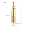 Commemorative ashes pendant necklace Openable Glass Vial Necklace Women Pendant Memorial Ash Bottle Cremation Pet Urn Jewelry Y220523