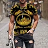 T-shirt casual korte mouw oneck mode Grappige Luxe highend patroon 3D t-shirt menwoman tees Hoge kwaliteit merk 220521