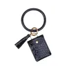 zéro portefeuille Bracelet porte-clés Pu gland en cuir carte sac poignet porte-clés bracelet pendentif en gros BES121