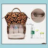 Storage Bags Home Organization Housekee Garden Mommy Diaper Maternity Backpacks Leopard Print Bag New Mtifunctional Mother Drop Delivery 2