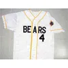 Xflsp Cheap Bad News Bears Bo Peeps Movie Baseball Jersey Button Down 100% All Stitched White High Quality S-XXXL Vintage