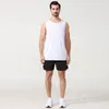 lu-10003 zomer nieuwe heren sneldrogend vest losse fitness training shirt basketbal running sport vest Met merklogo