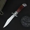 2Models 9 -calowy włoska mafijna nóż ojca chrzestnego pojedyncza akcja automatyczne noża taktyczne 440C Blade Selfdefense EDC Kieszeń polowa KN8038064