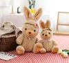 Creative New Garland Bear Rabbit Plush Toy Doll Söta kanindockor