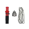 Accessoires de fumage réutilisables des accessoires fumeurs avec une chaîne en acier inoxydable shisha buccaux chicha narguile water tuyau de pipe à eau