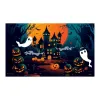 Banner di Halloween Bandiere di sfondo 90x150cm Decorazioni per feste a tema horror Lanterna Bandiera della casa di zucca 37 stili