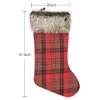 Noël Père Noël Cadeau Chaussettes En Peluche Bas De Noël Avec Corde Suspendue Pour Arbre De Noël Ornement Décorations De Noël 2023 C0726x03