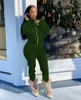 Frauen Zwei Stück Hosen 2022 Winter Set Front Zipper Jacke Mantel Und Lange Sportsuit Passenden Anzug Trainingsanzug Kleidung Für frauen Outfit