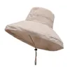 Summer Seaside Beach Hat Peach Skóra aksamitna wiadra Katamka Kobiety na zewnątrz podróżne Hats Hats Casual Cap