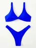 Ztvitality Solid Tie Sexy Bikini Bkini Bra Bra Bra High Bangage Set Up Set Brazilian Swimsuit Женские купальники 220615