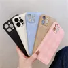 Vintage Lattice Grid Pattern Leather Cases Soft Silicone Frame Texture Shockproof Full Camera Protection Cover For iPhone 13 Mini 12 11 Pro Max XR X XS 6 7 8 Plus SE2