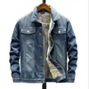 Men Jacke Fashion Mensjean Jacken warmes Fleece Denim Jacke Winter Outwear Mann Cowboy Top Coat Plus Size 5XL 20116