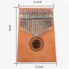 クリエイティブ17キーKALIMBA THUMB PIANO高品質のウッドマホガニーボディ楽器の楽器の初心者のフィンガーピアノ1216D463859のためのハンマー