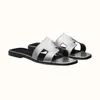 Designerskie klapki plażowe skórzane wodoodporne płaskie dno modne wielokolorowe liczi Denim antypoślizgowe klasyczne sandały zewnętrzne