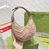 Marmont onderarm schoudertas ketting Crossbody Tassen Luxe designer mini halve maan vormige hobo tas