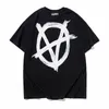 디자이너 Fashoin Luxury Streetwear Vetement 오버 사이즈 Vetements 짧은 슬리브 티 빅 태그 패치 VTM Tshirts 자수 검은 흰색 빨간 베스트 멘트 T 셔츠 3DA6