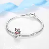 925 Argent Charme Perles Dangle Nouvel An Chinois Cadeau Phoenix Lion Perle Fit Pandora Charmes Bracelet DIY Bijoux Accessoires