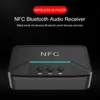 BT200 NFCワイヤレスステレオBluetoothトランスミッターオーディオレシーバーポータブルBluetoothアダプターNFC対応3.5mm/ RCA出力音楽サウンドカー