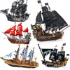 MECUMON Kit modello di nave caraibica Black Pearl Ghost Building Blocks mattoni fai da te giocattoli per bambini Bambini classici MOC 220715