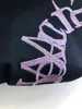 t-shirt estate lettere viola rotonde alla moda semplici amanti oversize t-shirt design semplice tee camicia vetement Y220606