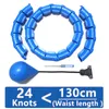 Abdominal Trainer Akıllı Ağırlıklı Sport Hoop Bel Bel Fitness Çemberleri Çıkarılabilir 24 Knot 28 Knot Kilo Kaybı Adj Egzersiz Ekipmanları
