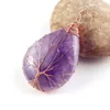 Colliers pendants guérison naturel Crystal Quartz Reiki Fil arborié