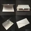 Business Card Files Desk Accessories Office School Supplies Industrial Aluminum Alloy Name Credit Id Case Holder Sier Color Drop Delivery