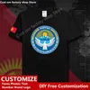 Kirghizistan Kirghizistan Coton T-shirt Personnalisé Jersey Fans DIY Nom Numéro T-shirt De Mode Hip Hop Lâche Casual T-shirt KG KGZ drapeau 220616gx