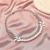 Подвесные ожерелья ретро трехслойное жемчужное ожерелье Женщины Boomerang хип-хоп нейтральный унисекс цепь для мужчин и исцеляет 22
