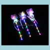 Otros suministros para la fiesta de eventos Home Garden Home Kids LED LED Magic Wand Fairy Sticks B Dhxe0