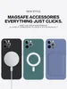 10 piezas al por mayor Estuches para teléfonos con succión magnética MagSafe iPhone 11 12 13 pro max xs xr x 7 8 plus estuche inalámbrico interno a prueba de caídas