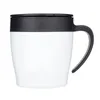 Tazas de café personalizables de 330 ml con tapa Cuchara Taza aislada de acero inoxidable de doble pared Vaso de vacío portátil Termo Taza de café Regalo de Navidad ZL1126