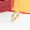 2022 Merk Luxe Designer Roestvrij Stalen Band Ringen Fashion Party Sieraden 18K Rose Goud Mannen Vrouwen Liefhebbers Bruiloft Belofte ring Gi3566645