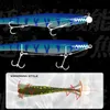 Vishaken Hunthouse Pro Pig Shad Snoek Lokken 120mm150mm200mm 50g Verf Afdrukken Lokken Paddle Tail Shad Siliconen Souple Leurre Natuurlijke Musky 220830