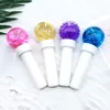 Attrezzatura multifunzionale per la bellezza Cura della pelle Massaggio freddo Roller Ball Glass Freeze Facciale Glitter Rotazione Globi di ghiaccio per il viso