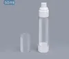 AS 15ml 30ml 50ml Empty Airless Bottle Lotion Cream Pump Plastic Container Vaccum Spray Cosmetic Bottles Dispenser For Travel