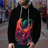 Herrtröjor tröjor keke 3d tunnel street långärmad hoodie cool mäns svindel tryck tröja vår och höst hip hop trend cl cl