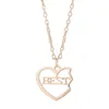 Good Friend Confidant Ciondolo a forma di cuore diviso in tre pezzi Friendly Forever Set Gioielli con collana a taglio pendente