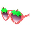 Accessoires pour cheveux, 12 couleurs, jolies lunettes de soleil d'été pour filles et garçons, en forme de dessin animé/fraise, décontractées