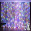 Strings 3x3m 3x2m 3x1m Fairy Curtain Light LED USB Garland String Lights For Room Home Bedroom Window Holiday Christmas Party DecorationLED