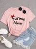 Future Mariee Love Bachelorette Wedding Party Women Evjf Tee Shirt Casual Ladies Basic O-collare T-shirt bianca a maniche corte Ragazza