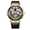 HUIYA06 SKELETON DIAL Gradient Men's Watch Super Ocean Automatic Mechanical 1884 Galaxy Silver Sea Wolf Steel Watch