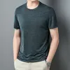 T-shirts pour hommes été hommes de luxe à manches courtes col rond affaires décontracté mâle Simple mince homme t-shirts grande taille 4XL hommes