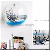 Autres Accueil Jardin Acrylique Transparent Bol Fish Tank Aquarium Mur Plante Suspendue Vase Pot Décoration Drop Livraison 2021 Yvanv